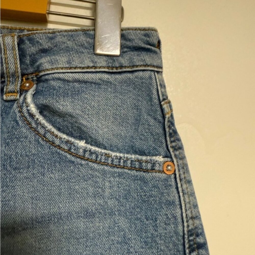 Pilcro and the Letterpress Denim Midi Skirt Size 6 Petite - Picture 11 of 12